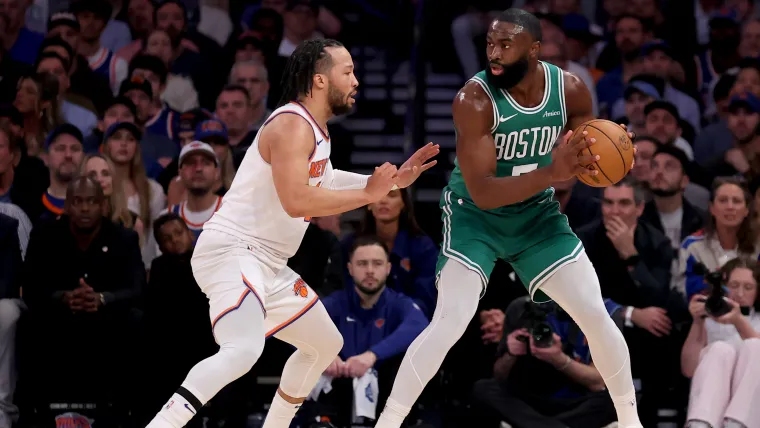 Jalen Brunson and Jaylen Brown